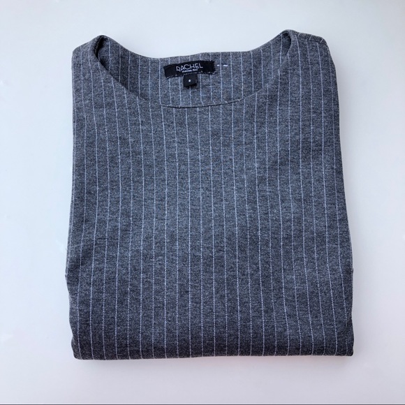 RACHEL Rachel Roy Women's Office Dress, Grey Pinstripe 3/4 Sleeve, Size US 6 - Picture 3 of 10